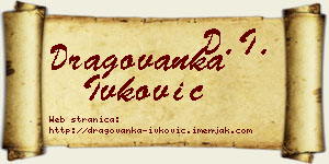 Dragovanka Ivković vizit kartica